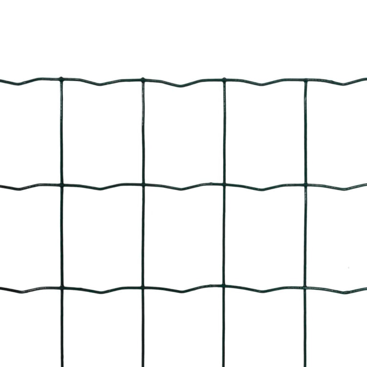 Vidaxl hek 25x1,2 m en acier vert