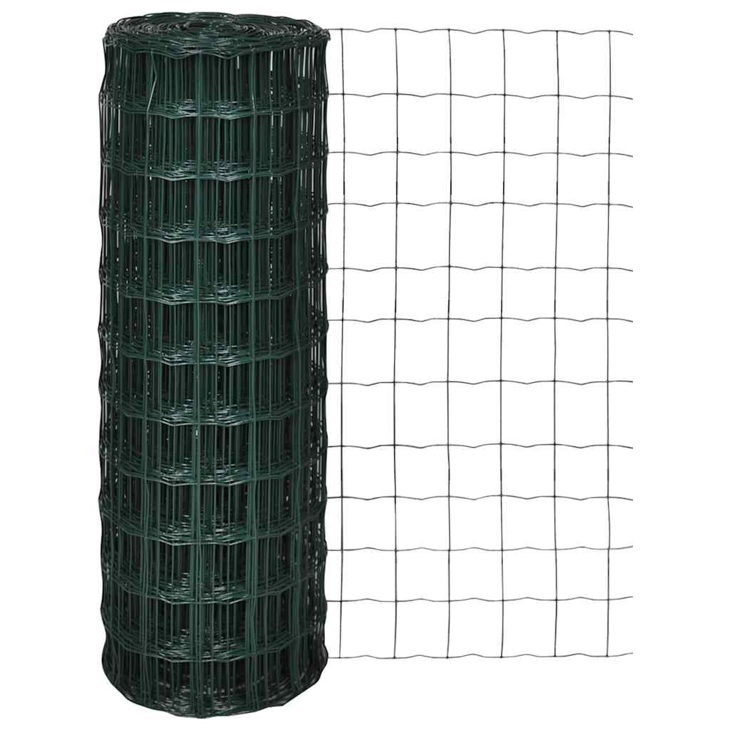 Vidaxl Hek 10x0,8 m en acier vert