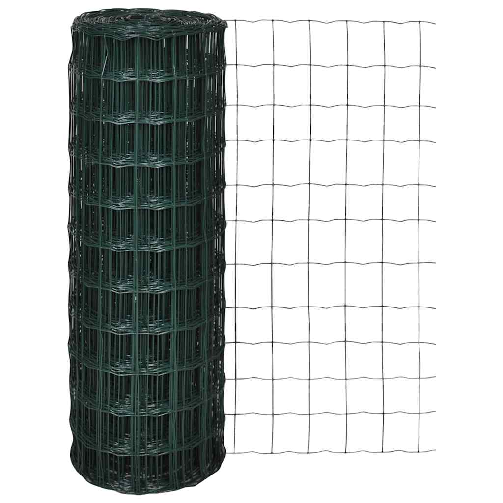 Vidaxl Hek 10x1,0 m en acier vert