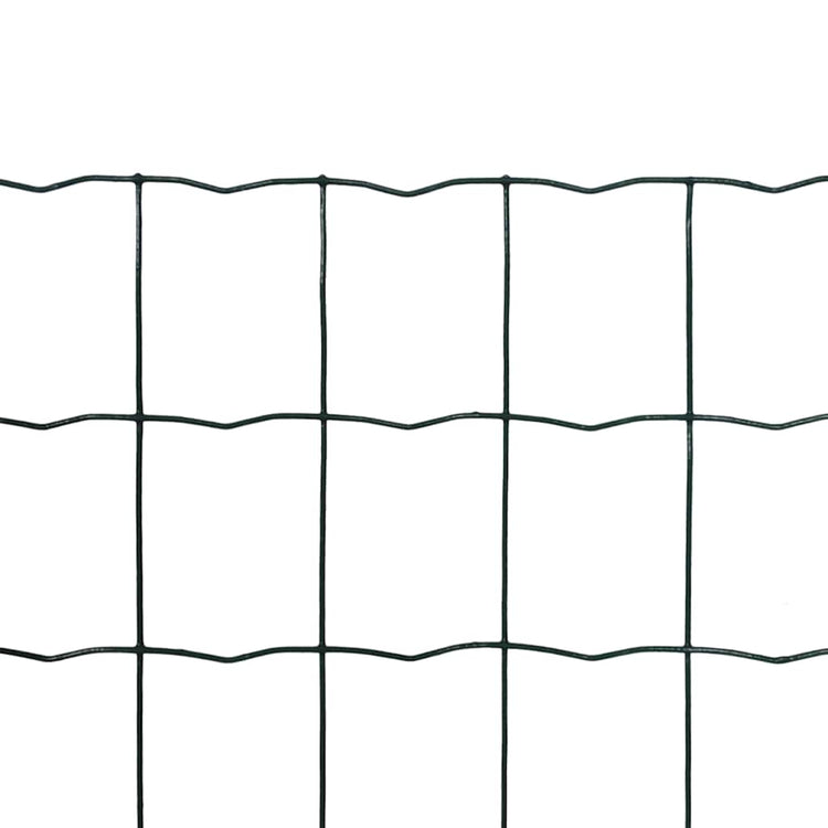 Vidaxl hek 25x1,2 m en acier vert