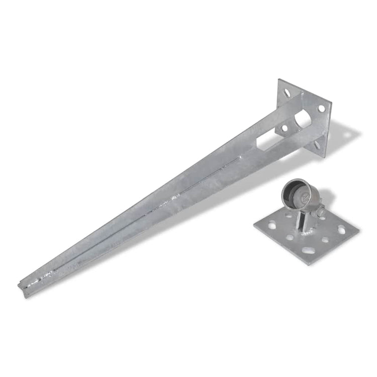 Épingles de poteau de support Vidaxl 2 ST Steel