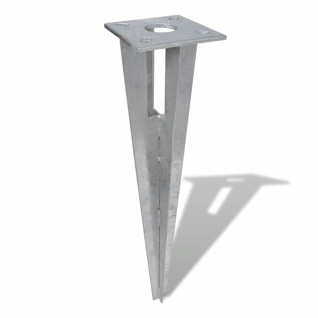 Épingles de poteau de support Vidaxl 2 ST Steel