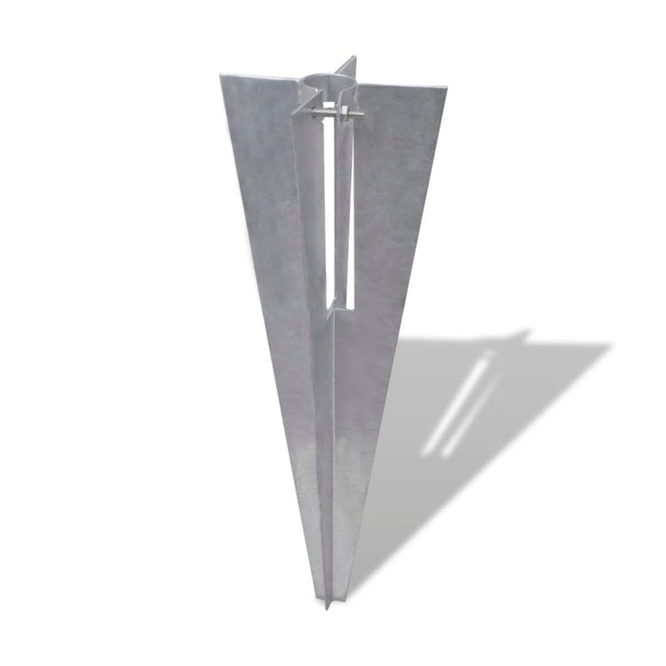 Épingles de poteau de clôture vidaxl 2 st en acier