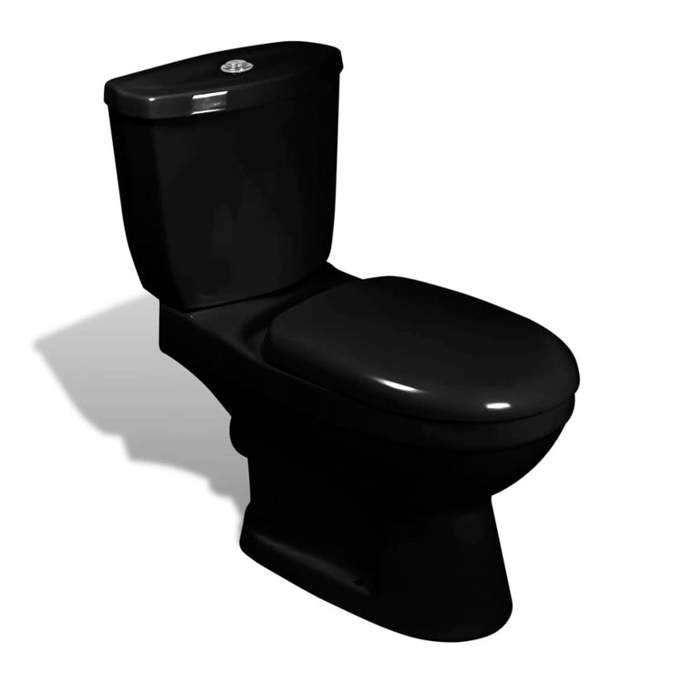 Toilettes vidaxl avec citerne noir