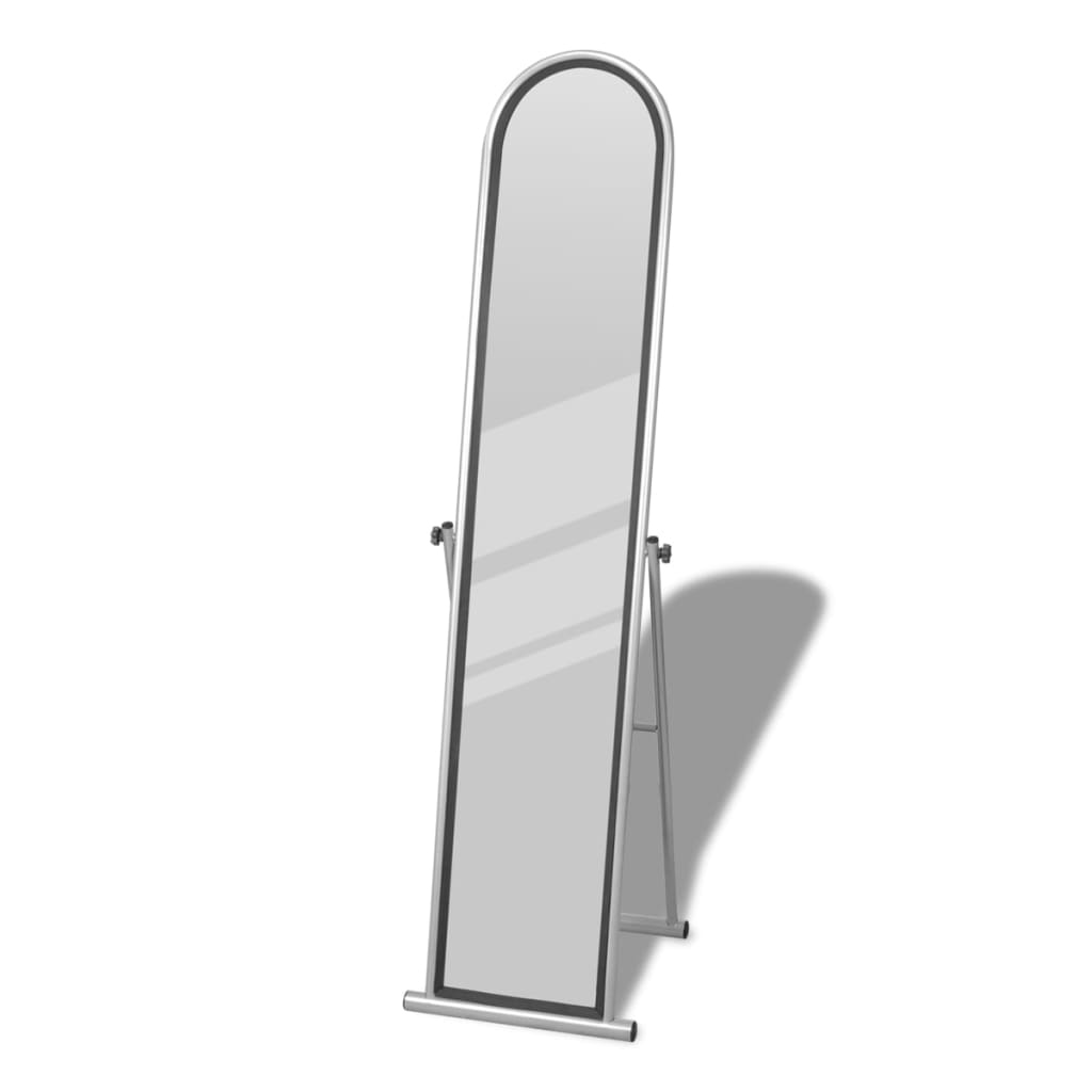 Vidaxl Miroir de sol autonome avec gris rectangulaire en pleine longueur
