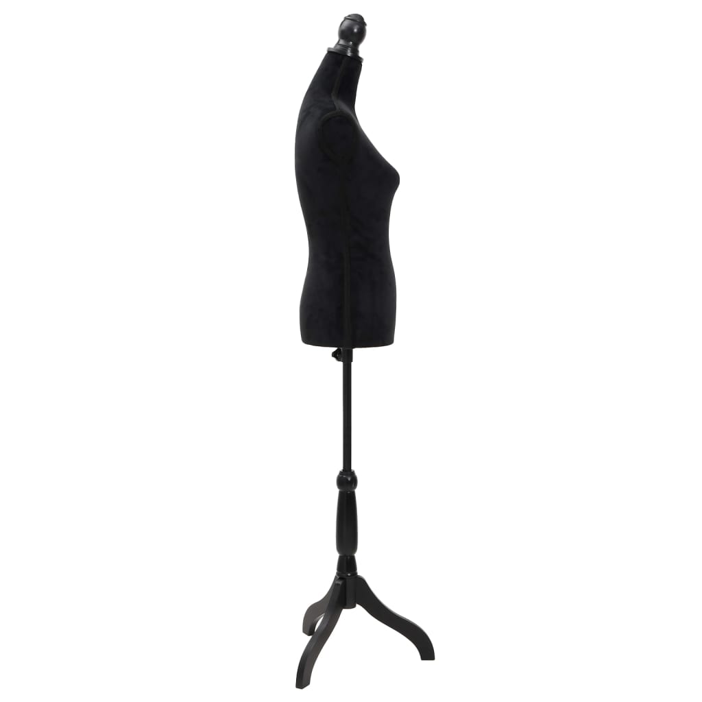 Vidaxl estalage poupée torse femme noire