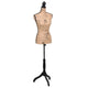 Vidaxl Estalage Doll Torse femme jute Brown -Black