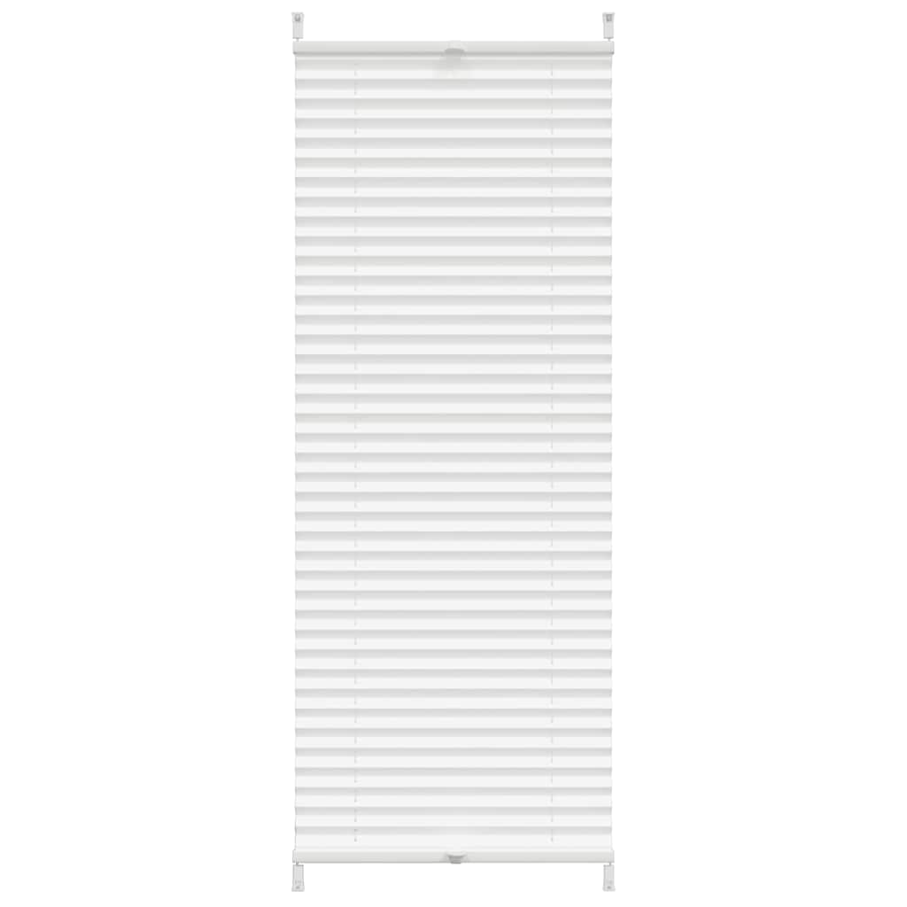 Vidaxl Plisséjalind 40x125 cm blanc
