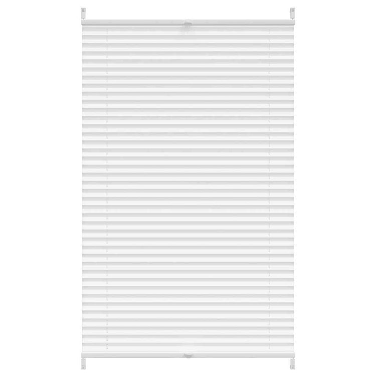 Vidaxl Plisséjalind 70x125 cm blanc