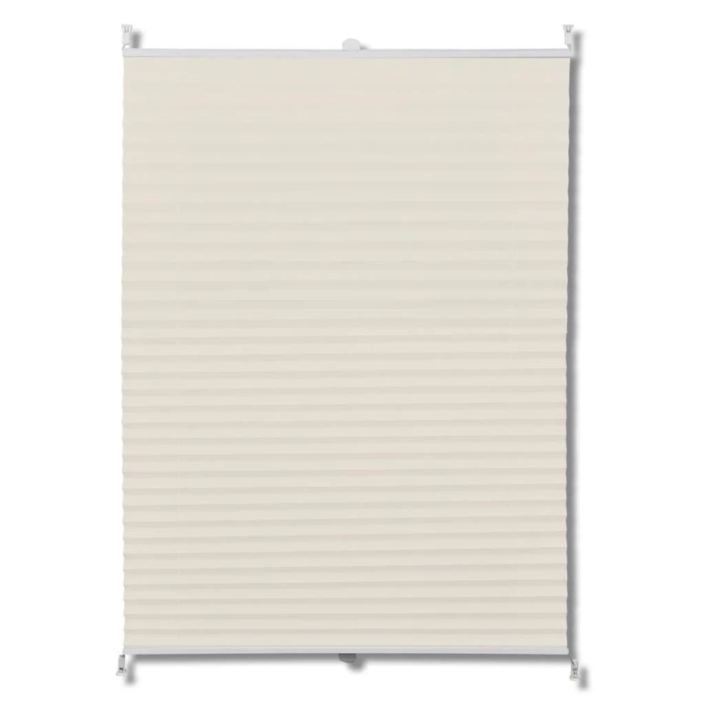 Vidaxl plissé rouleau aveugle 70x100cm crème