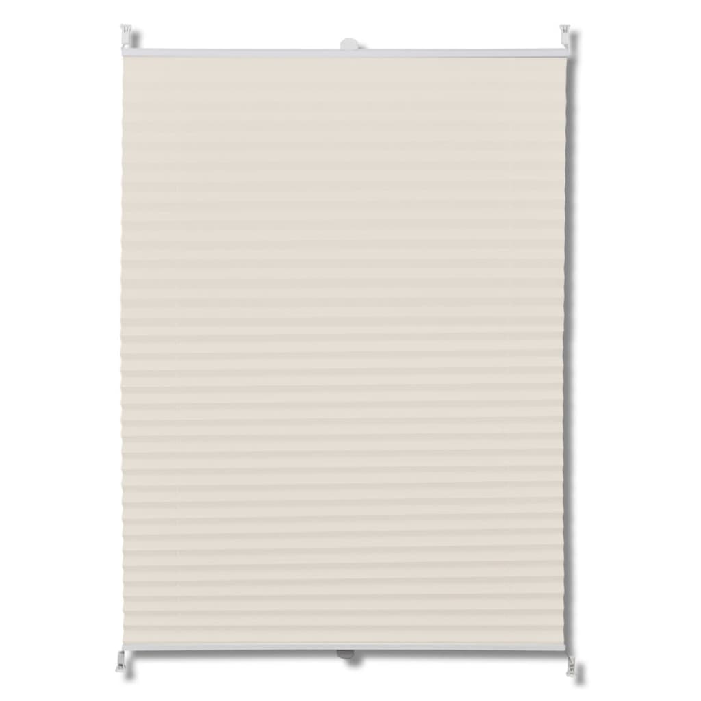 Vidaxl plissé rouleau aveugle 80x200cm crème