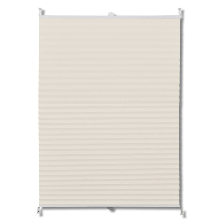 Vidaxl plissé rouleau aveugle 80x200cm crème