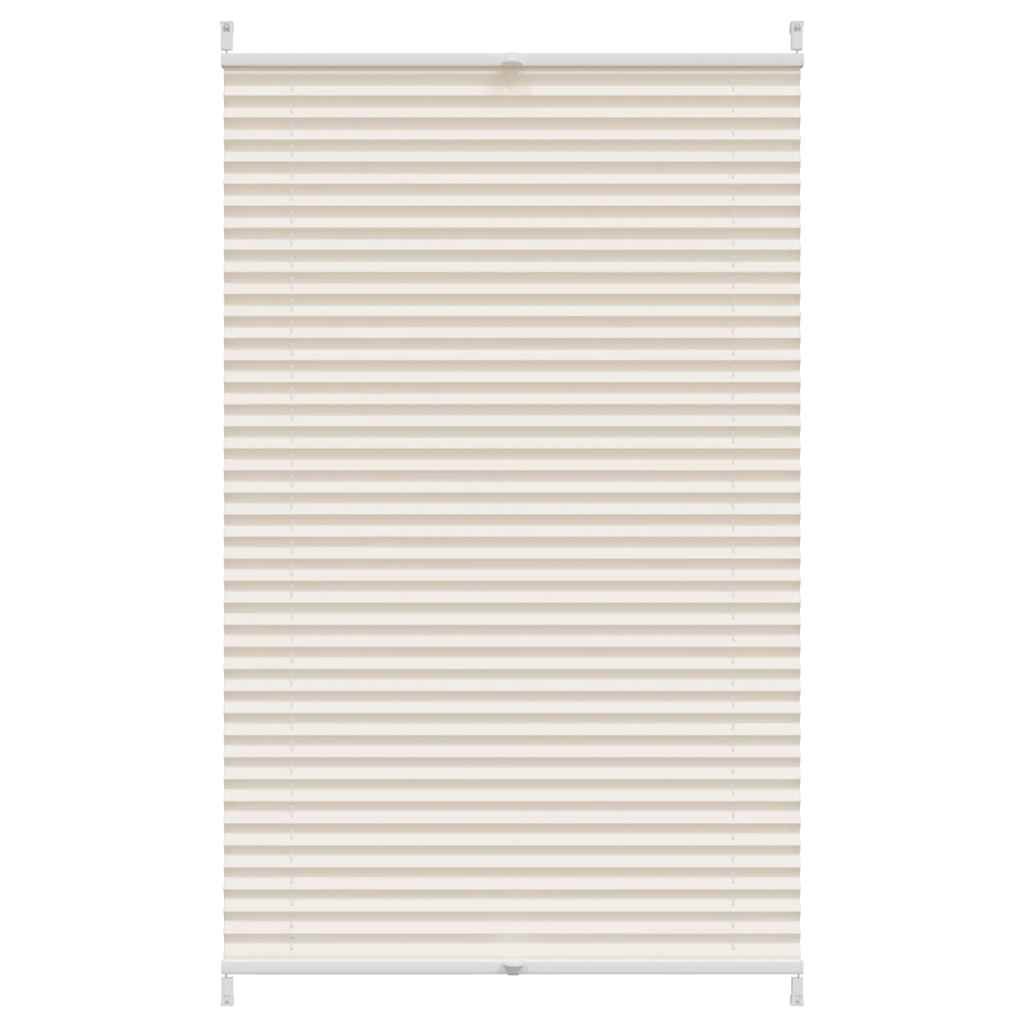 Vidaxl plissé rouleau aveugle 90x125 cm crème