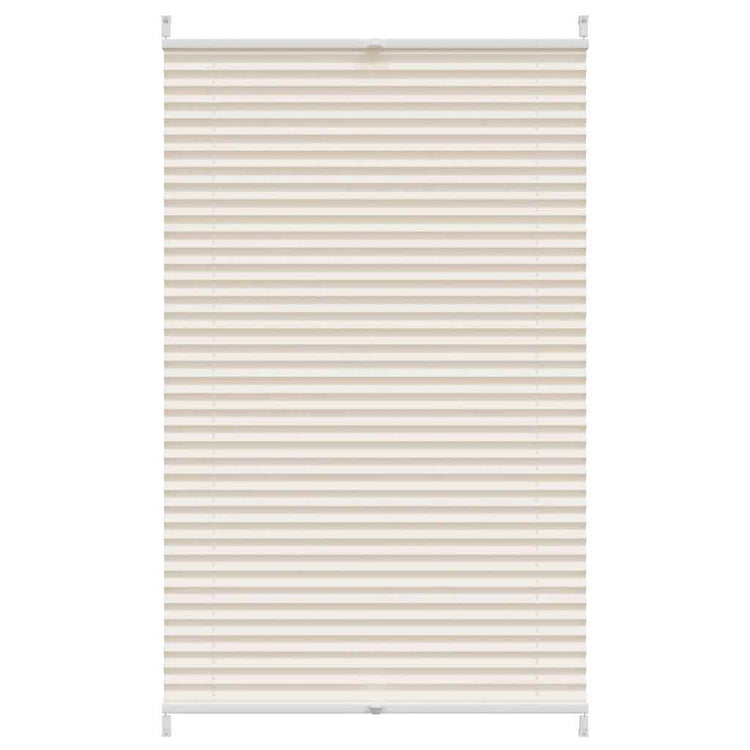 Vidaxl plissé rouleau aveugle 90x125 cm crème