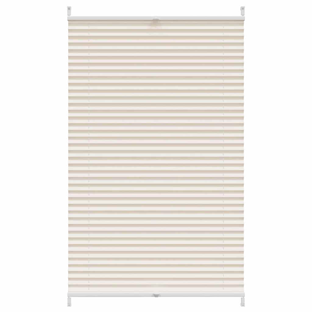 Vidaxl plissé rouleau aveugle 90x150 cm crème