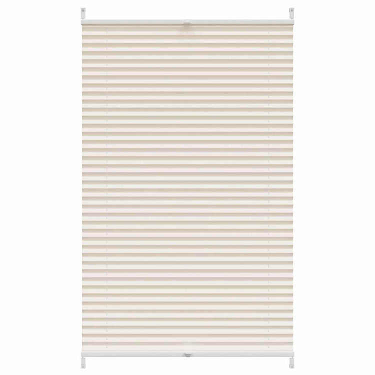 Vidaxl plissé rouleau aveugle 90x150 cm crème