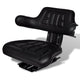 Chaise de tracteur Vidaxl avec dossier noir