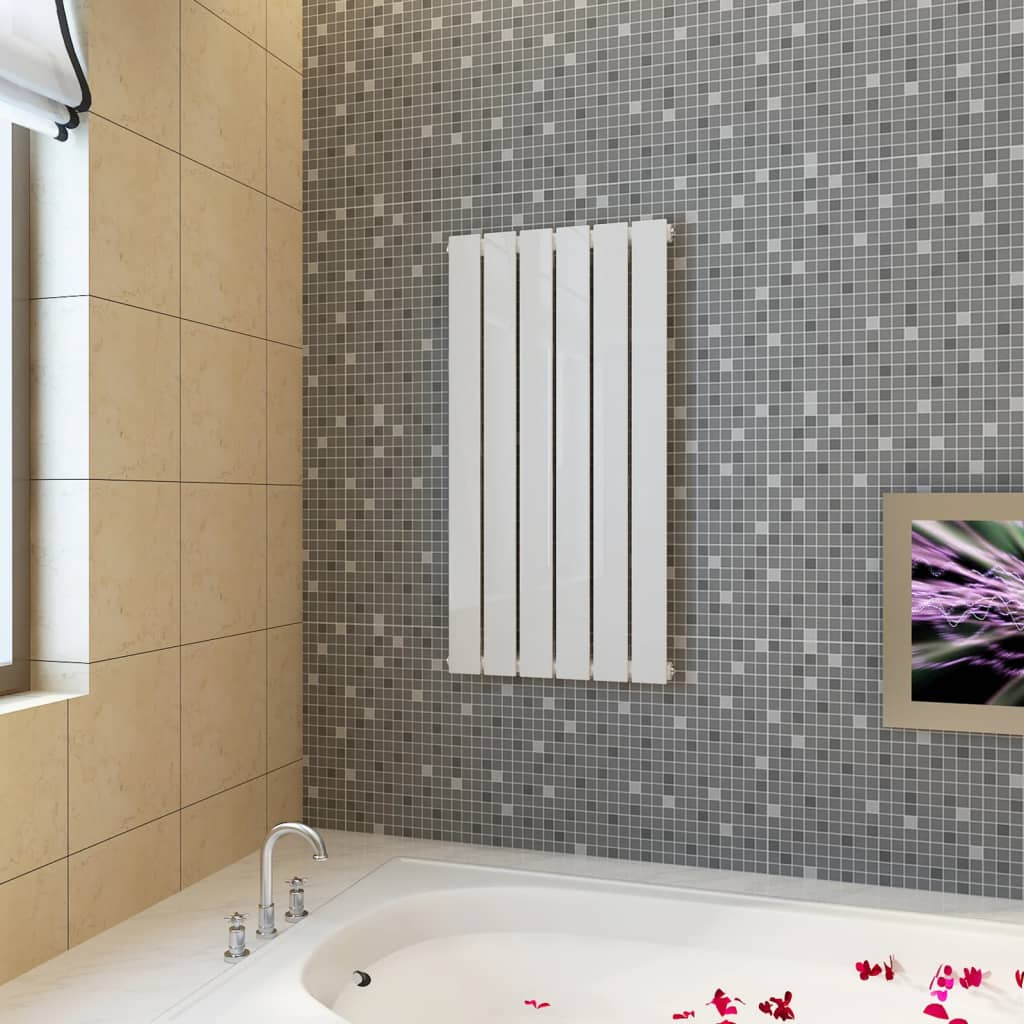 Panneau de chauffage du radiateur Vidaxl 465x900 mm blanc