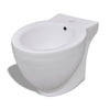Vidaxl Bidet debout autour de la céramique blanc