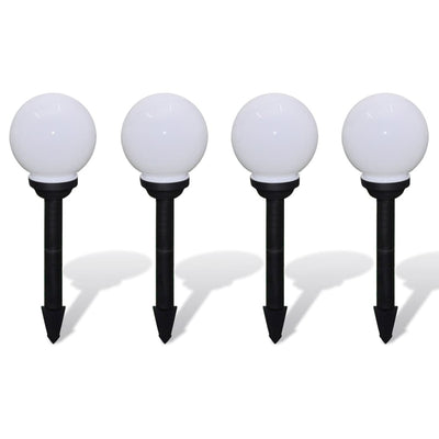 Vidaxl Garden Path Lamps 4 ST avec broche de terre LED 15 cm