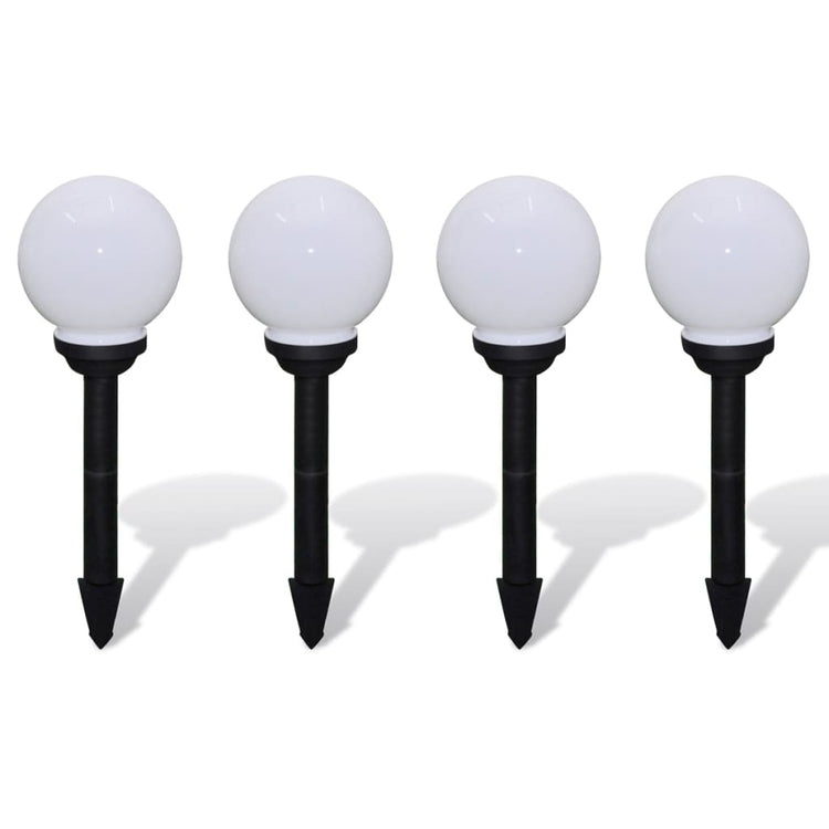 Vidaxl Garden Path Lamps 4 ST avec broche de terre LED 15 cm
