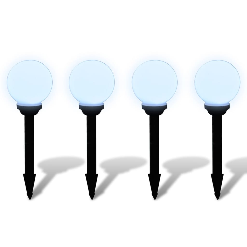 Vidaxl Garden Path Lamps 4 ST avec broche de terre LED 15 cm
