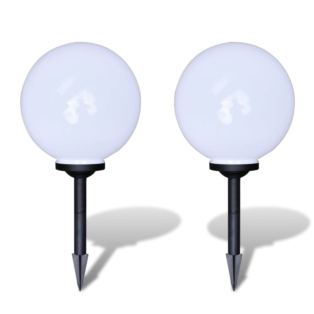 Vidaxl Garden Path Lamps 2 ms avec broche de terre LED 30 cm