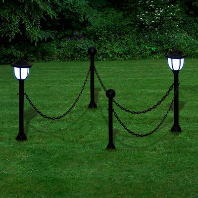 Escriptions vidaxl avec 2 lampes solaires