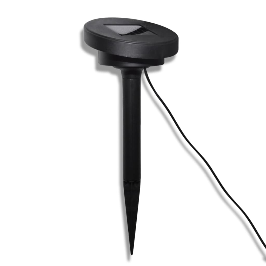 Vidaxl Solarbollampen 3 ST LED avec des ancres au sol et du panneau solaire