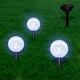 Vidaxl Solarbollampen 3 ST LED avec des ancres au sol et du panneau solaire