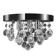 Vidaxl plafonnier lustre conception cristal chrome
