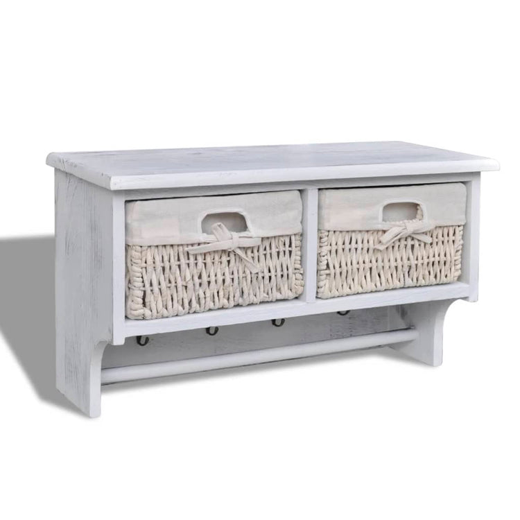 Vidaxl Walkshor 60x23.5x33 cm Paulowniahout White
