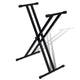 Support de clavier réglable vidaxl double x trame