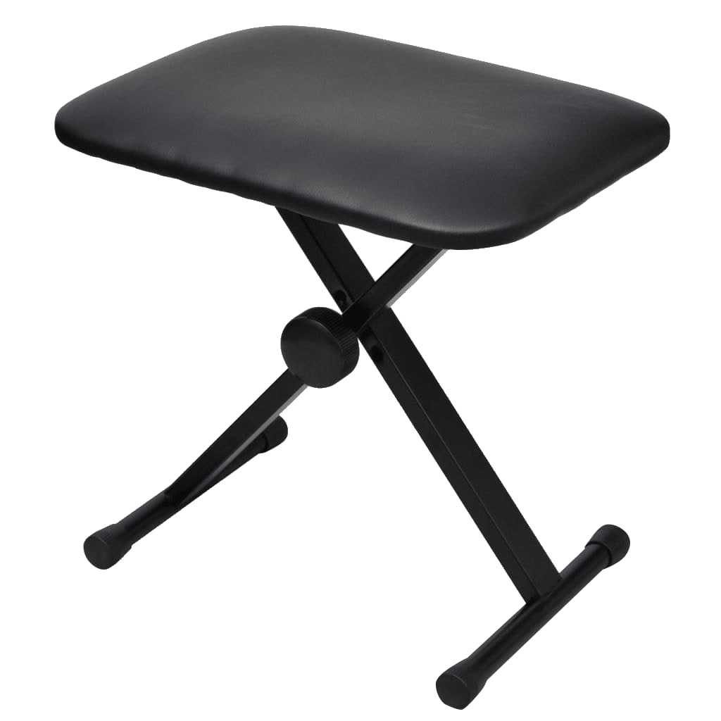 Tabouret de piano du clavier Vidaxl réglable et pliable