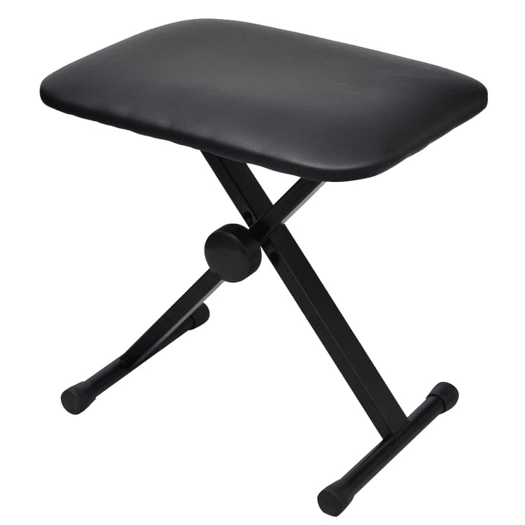 Tabouret de piano du clavier Vidaxl réglable et pliable