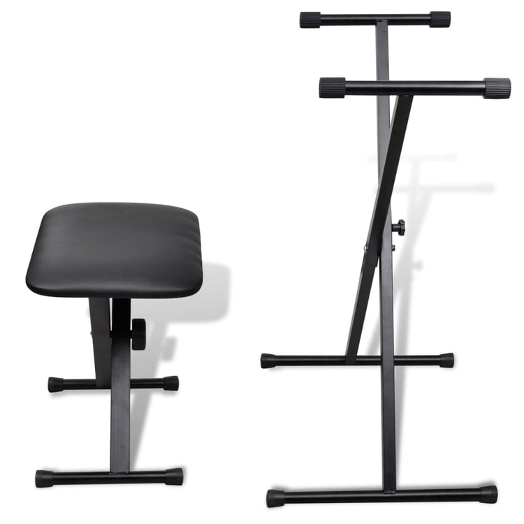 Support de clavier Vidaxl et manche réglable