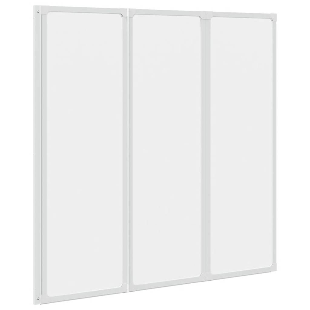 Écran de bain Vidaxl 3 panneaux pliables 117 x 120 cm