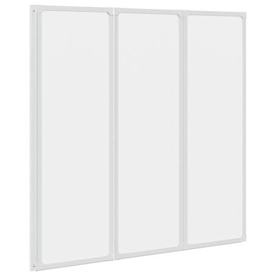 Écran de bain Vidaxl 3 panneaux pliables 117 x 120 cm