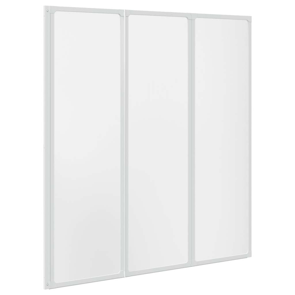 Écran de bain Vidaxl 3 panneaux pliables 141 x 132 cm