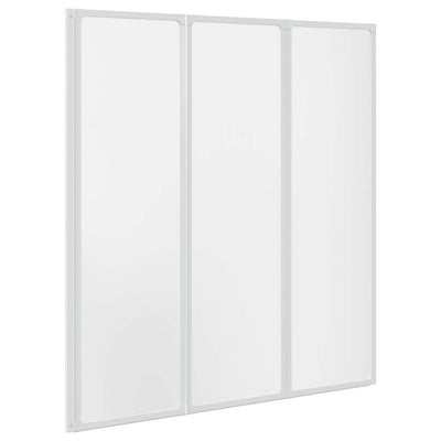 Écran de bain Vidaxl 3 panneaux pliables 141 x 132 cm