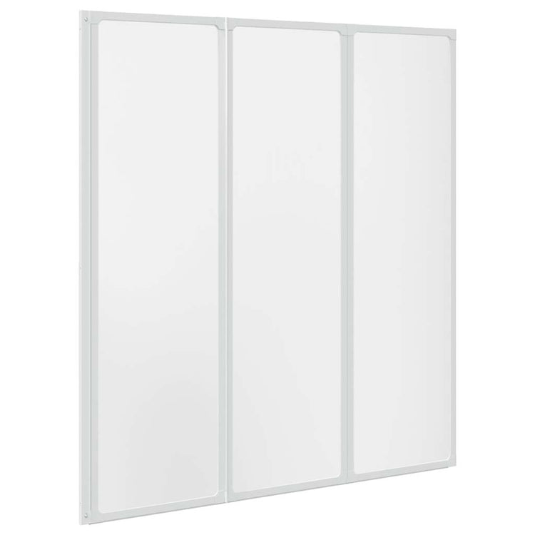 Écran de bain Vidaxl 3 panneaux pliables 141 x 132 cm