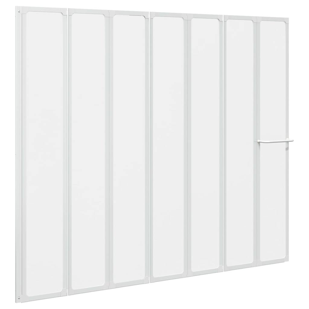Panneaux de douche et de bain Vidaxl 140 x 168 cm 7 avec porte-serviettes