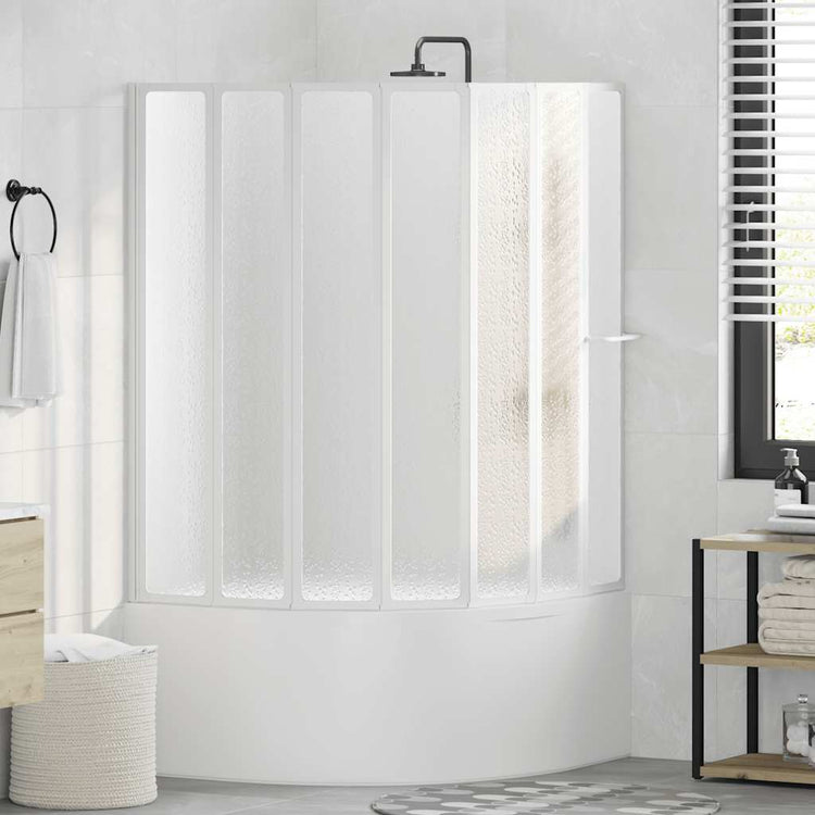 Panneaux de douche et de bain Vidaxl 140 x 168 cm 7 avec porte-serviettes