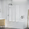 Panneaux de douche et de bain Vidaxl 140 x 168 cm 7 avec porte-serviettes