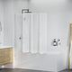 Panneaux de douche et de bain Vidaxl 140 x 168 cm 7 avec porte-serviettes