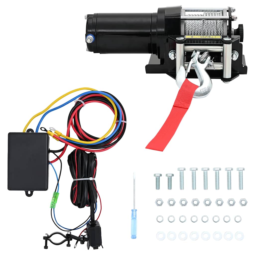 Vidaxl Electric Wrech 1360 kg avec fenêtre de roulement de plaque de montage