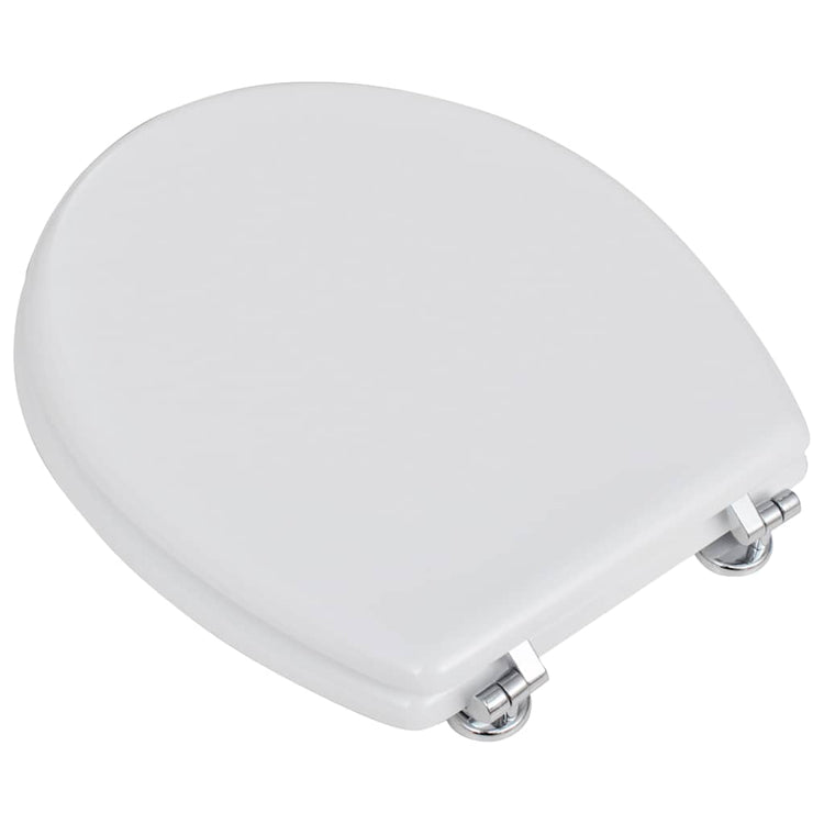 Vidaxl Toilet Siège simple Design MDF blanc