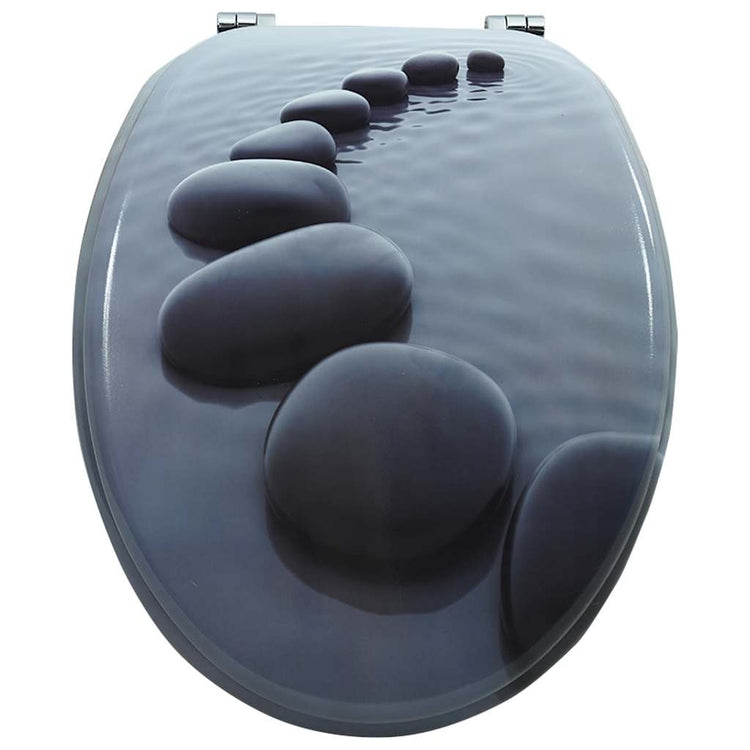 Vidaxl Toilet Seat Stone MDF