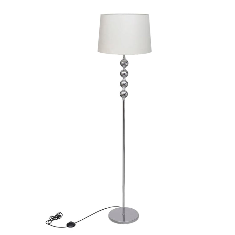 Lampadaire Vidaxl avec un standard élevé et 4 boules blanches