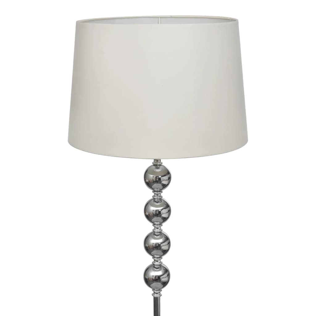 Lampadaire Vidaxl avec un standard élevé et 4 boules blanches